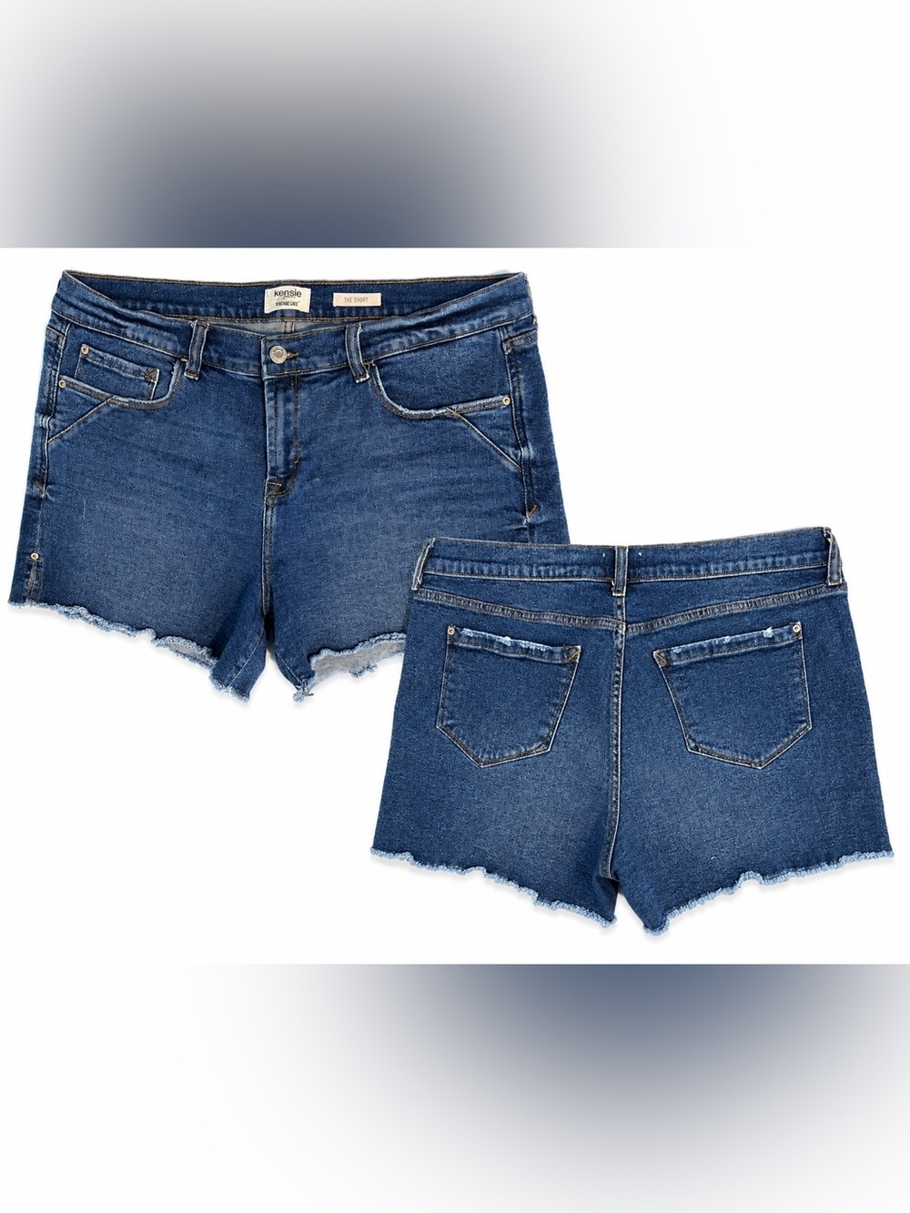 Kensie Jeans “The Short” Denim Cutoff Shorts – Size 12/31
